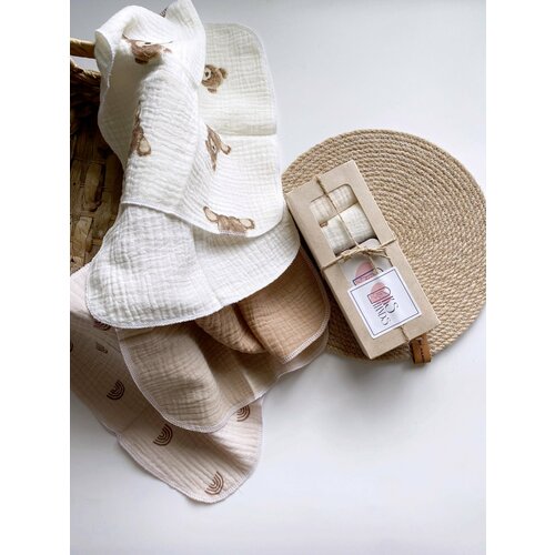 Муслиновые платочки для кормления KS_Handsплаточек для новорожденныхслюнявчик 990₽