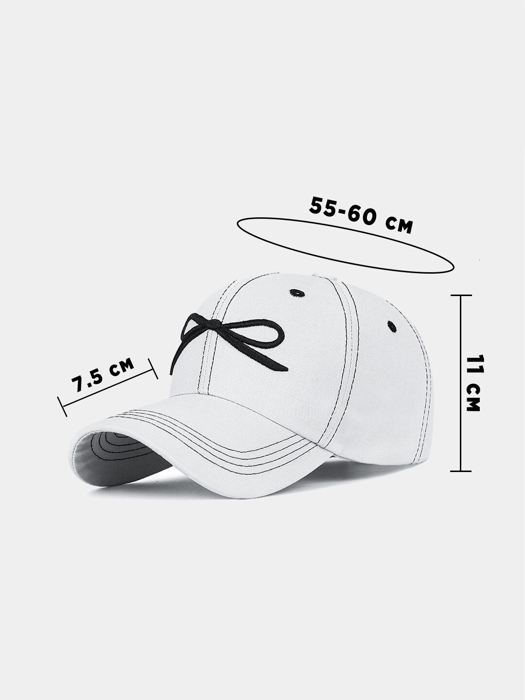 Кепка для велоспорта  Кепка для мужчин и женщин, размер 55-60, белый — фото 1