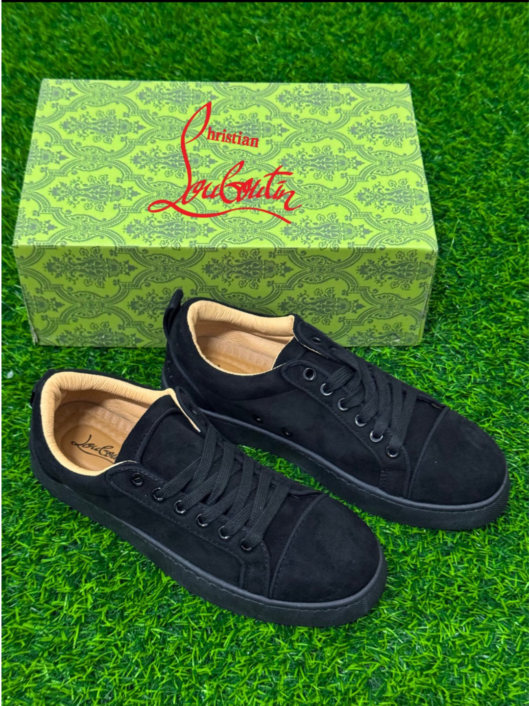 Кроссовки Christian Louboutin Louis Junior, размер 40, черный/красный — фото 1