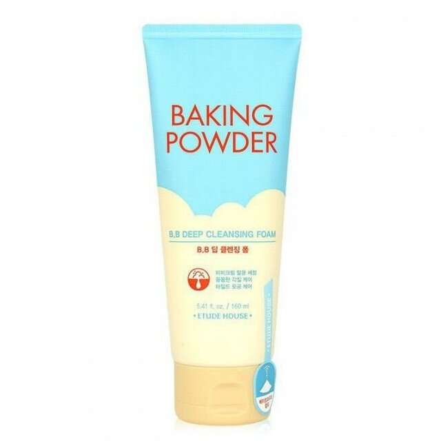 Пенка для снятия ББ-крема, очищающая, с содой, BAKING POWDER B.B DEEP CLEANSING FOAM, 160 мл /