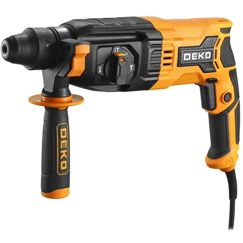 Перфоратор DEKO ZKH1000W, 084-1014, в кейсе с набором из 5 буров, 1050Вт
