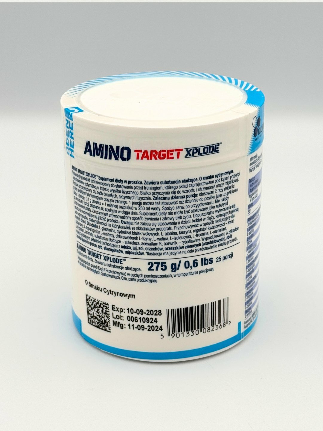 Amino Target Xplode Lemon Flavour 275g аминокислоты для мыщц — фото 1
