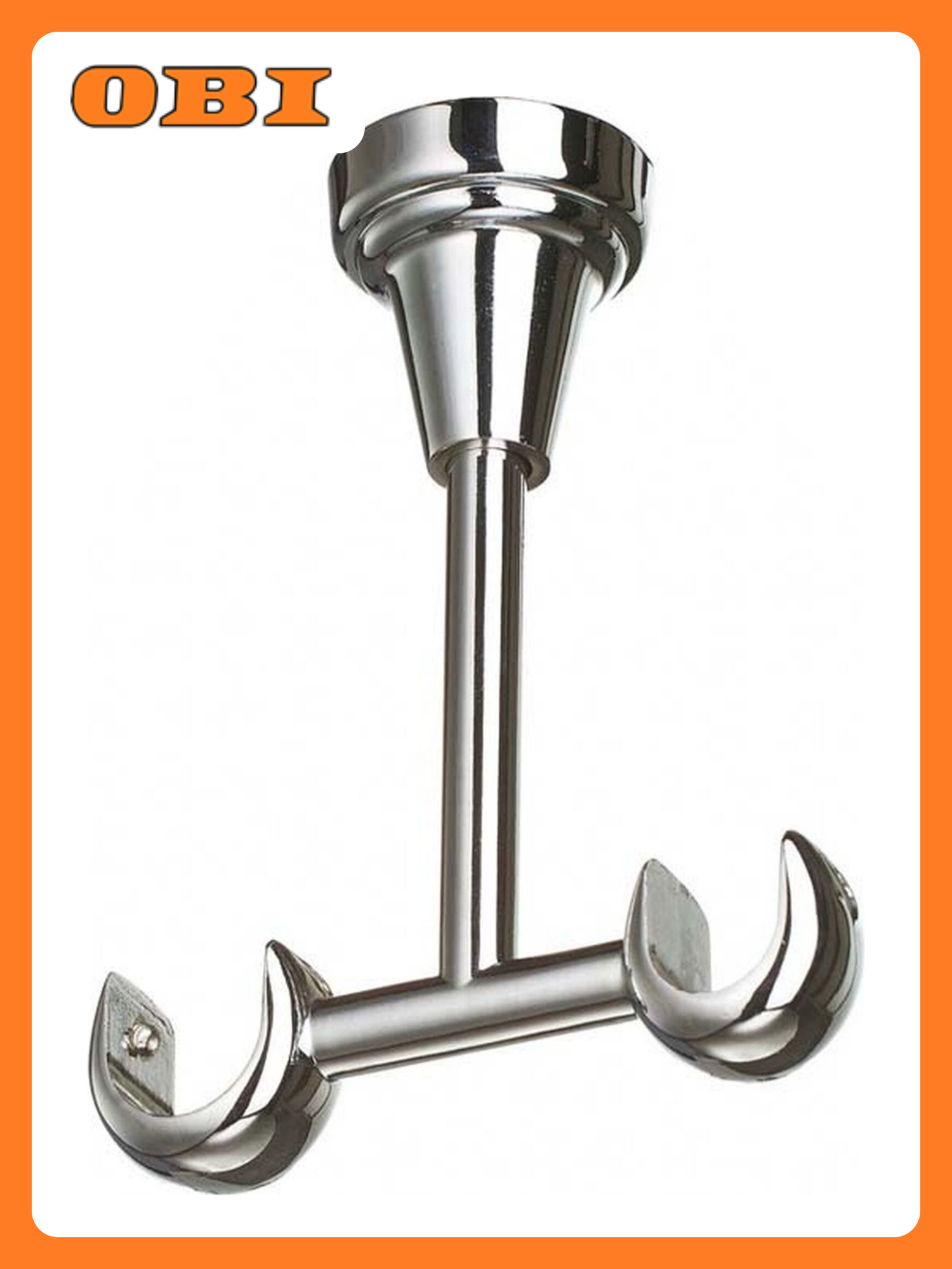 Держатель для карниза 2 ряда Home Access металл хром d20 мм 11 см