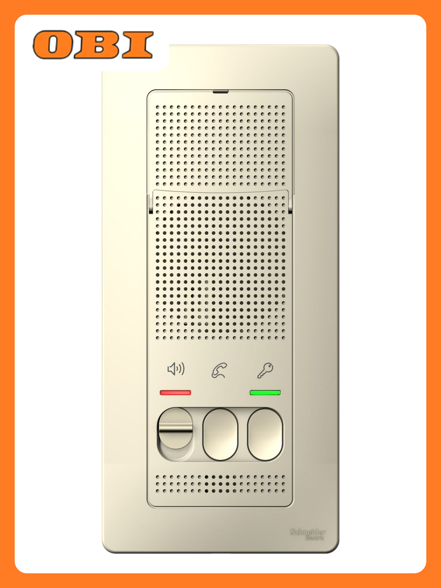 Вызывная панель Schneider Electric Blanca пластик голосовая связь 1 пользователь 1 кнопка вызова