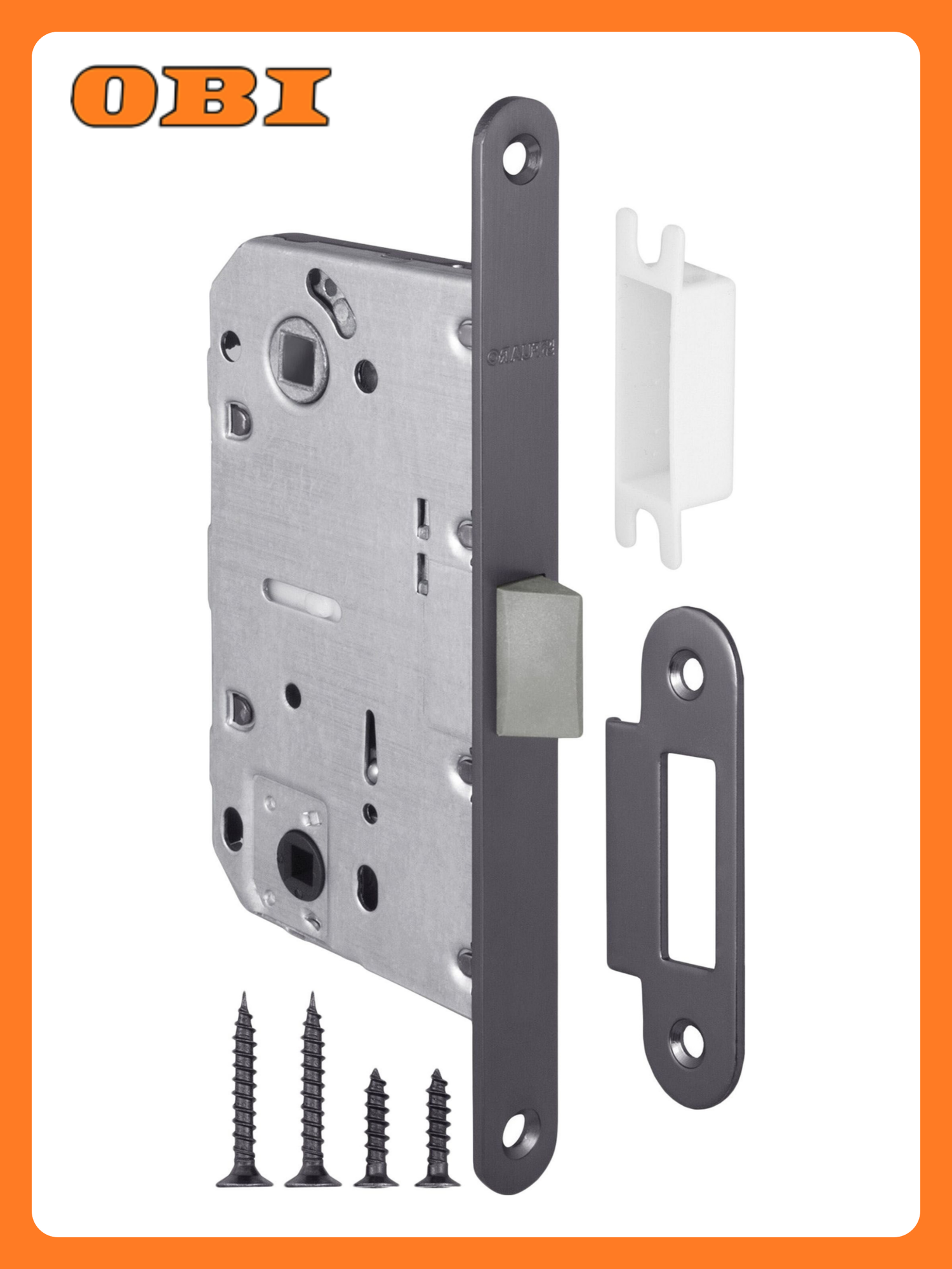 Дверная защелка пластиковая FUARO P96WC-50GR графит