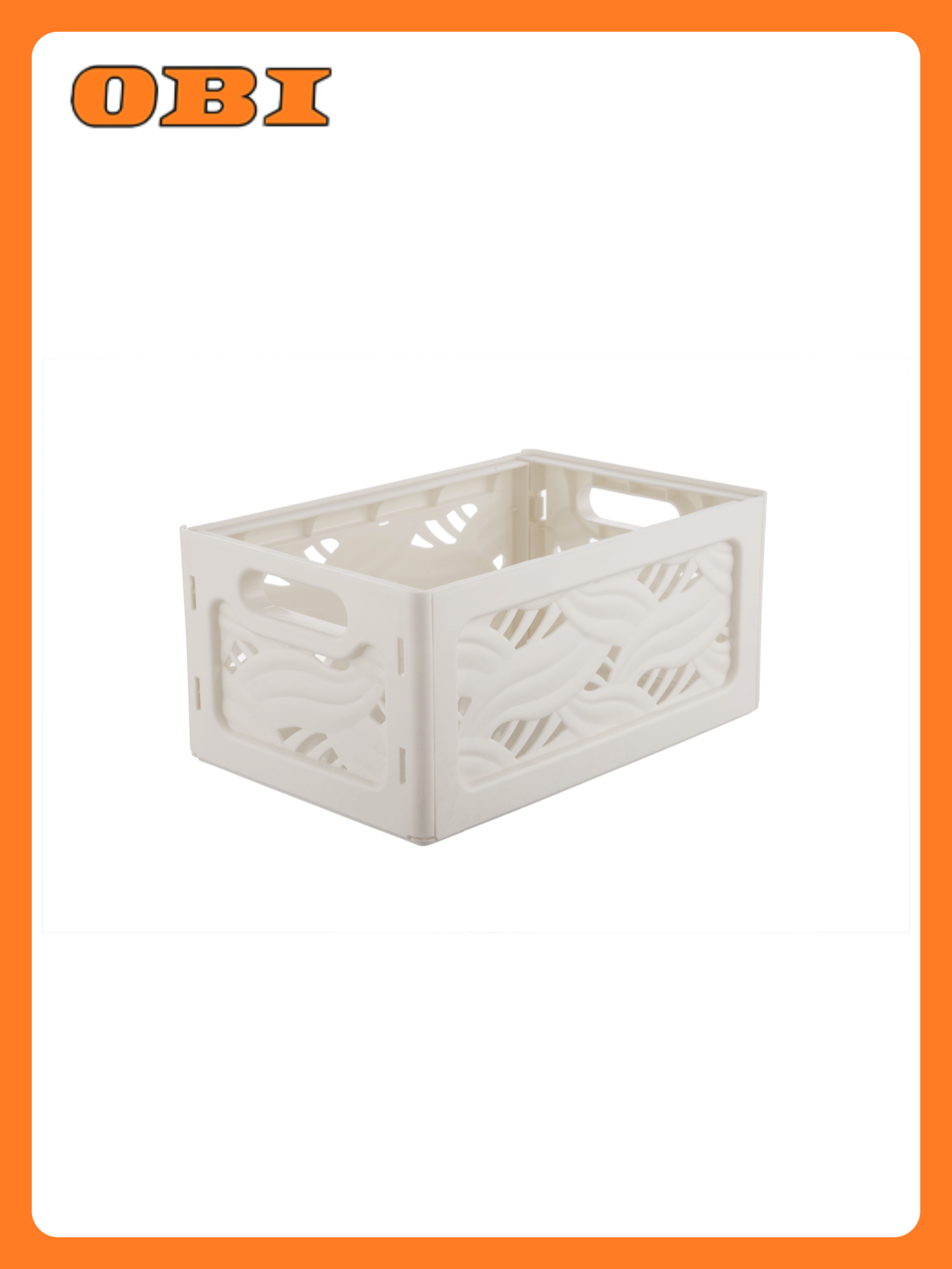 Корзина BEROSSI Flavia слоновая кость 240х160х110 мм