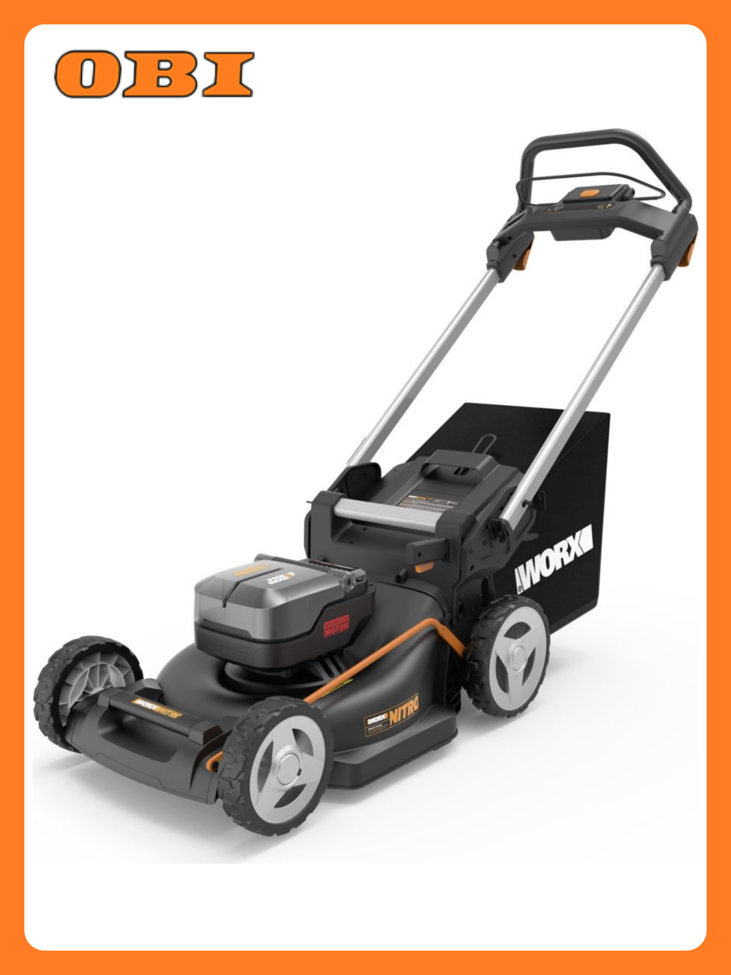 Газонокосилка аккумуляторная бесщёточная Worx WG779E.1 40 В 46 см 2x4 Ач АКБ и ЗУ в комплекте