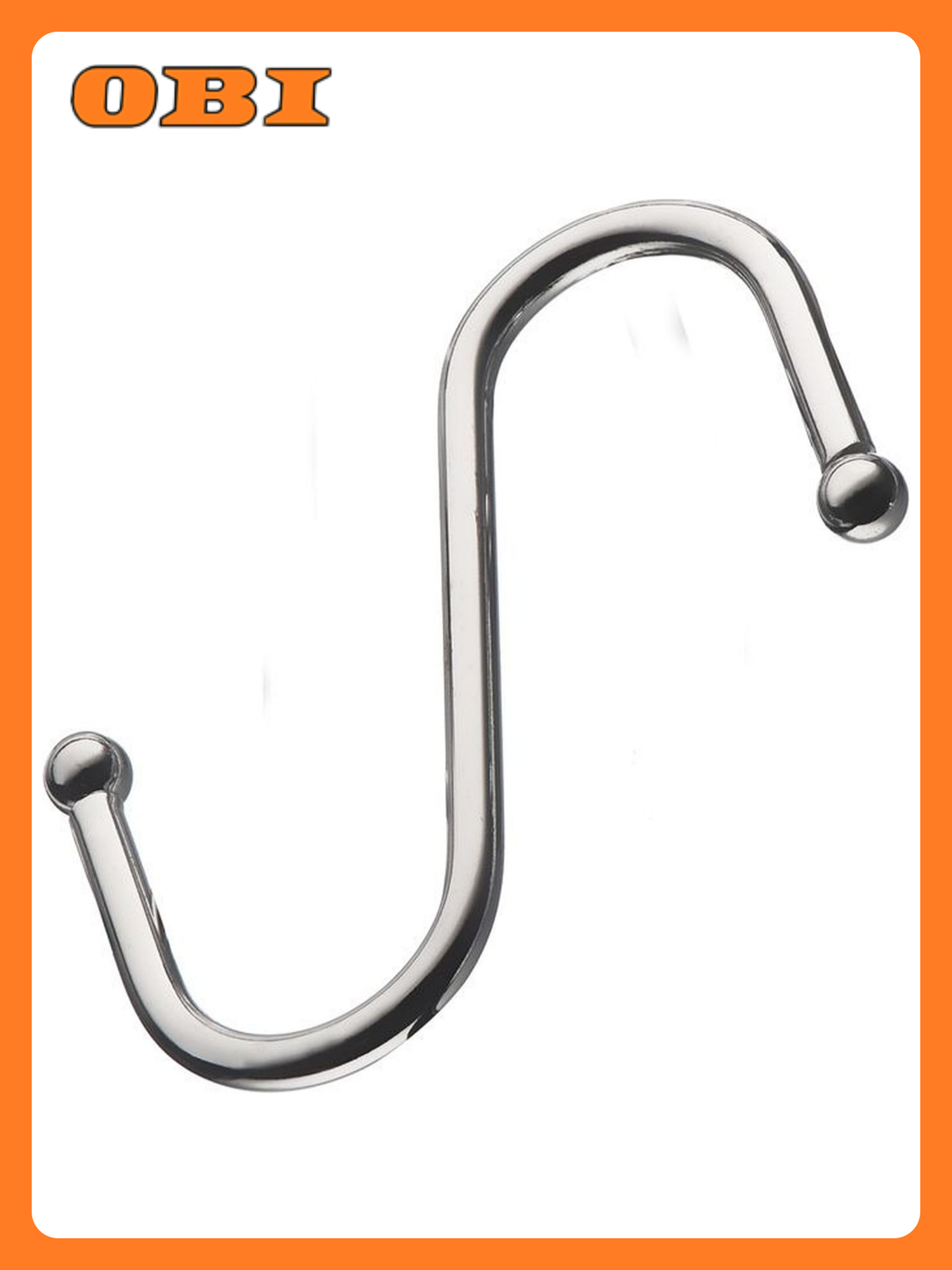 Крючок на рейлинг Lemax хром 70x4x40 мм