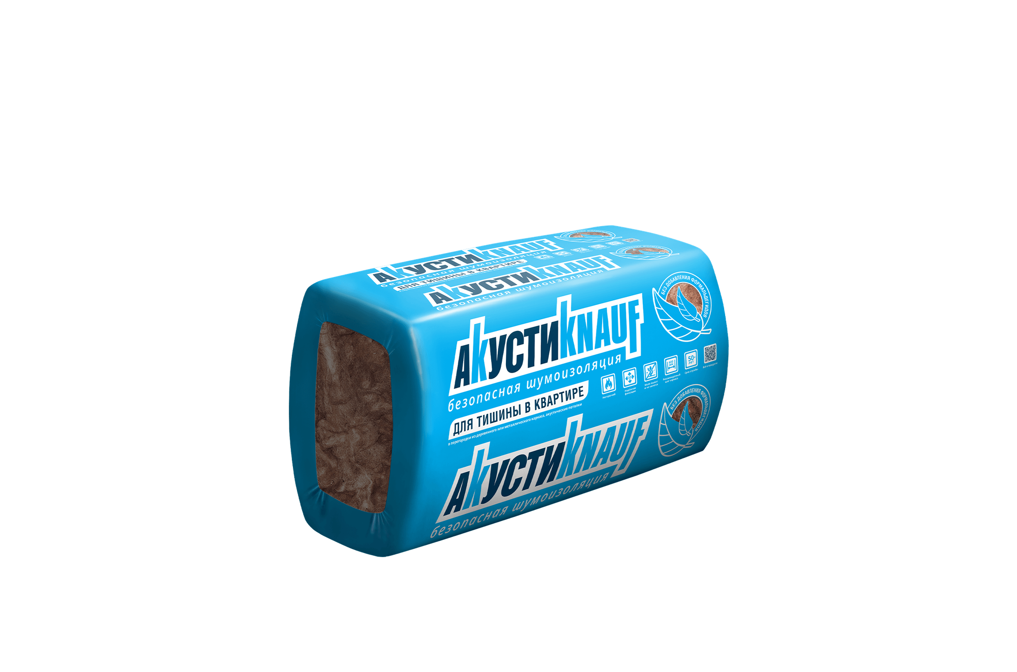 Звукоизоляционный утеплитель КНАУФ Акустик 12м² 1230ммx610ммх50мм плиты