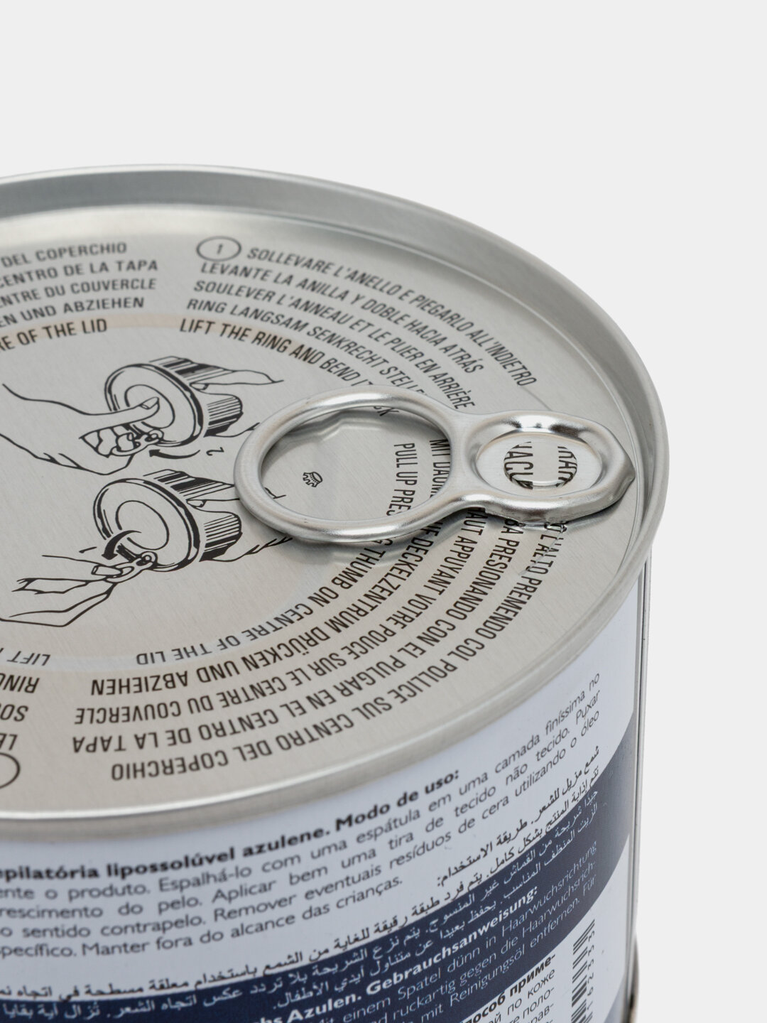 Воск для депиляции Xanitalia, в банке, 400мл, азуленовый, синий/белый — фото 1