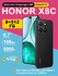 Смартфон Honor X8C, 8/512 Gb Midnight Black (Полуночный черный)