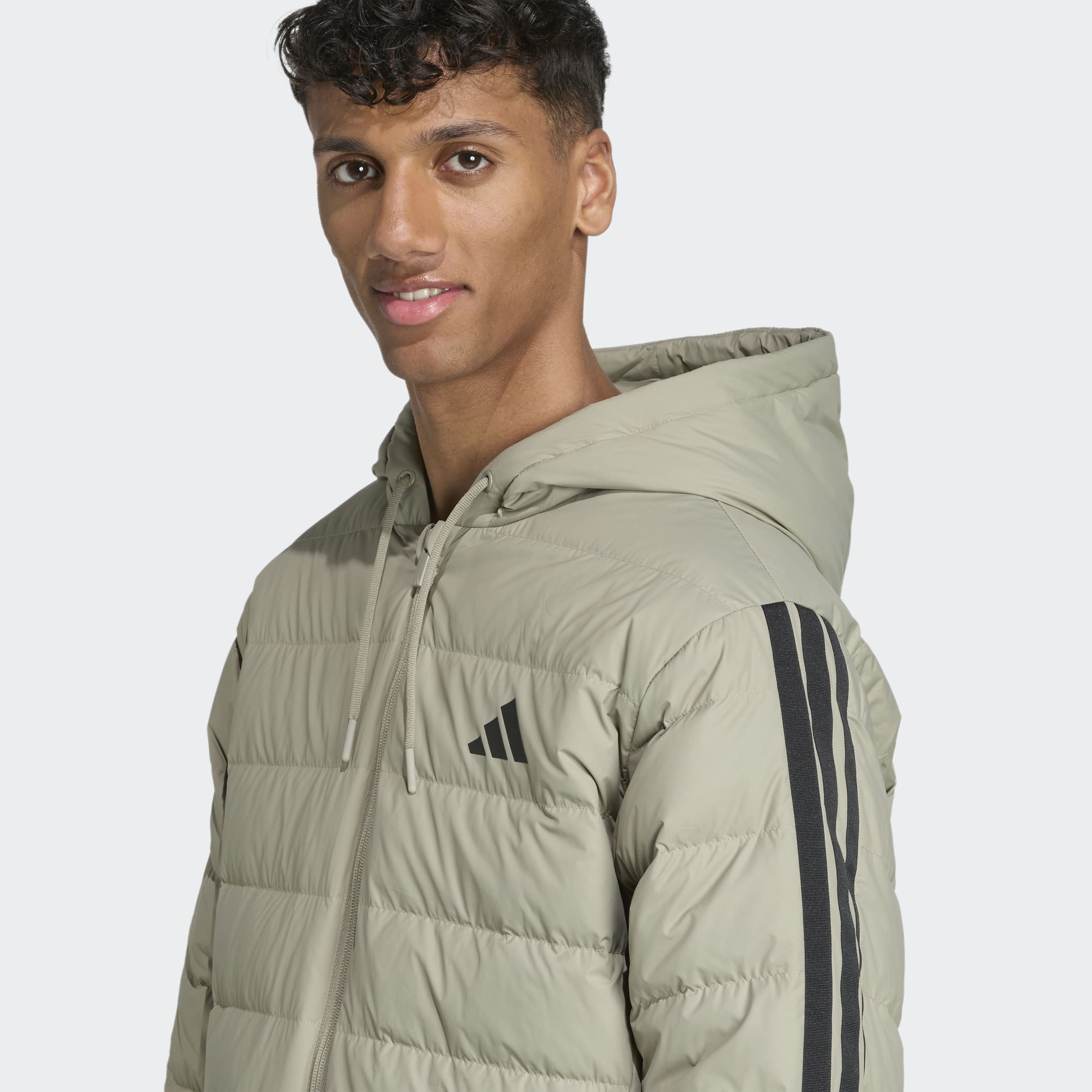 Куртка adidas Essentials CLIMAWARM 3-Stripes, размер L, серый — фото 1