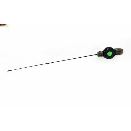 фото Удочка зимняя для ловли форели на резину и раттлины с катушкой длина 43 см тест до 15 гр, цвет коричневый pike hunter