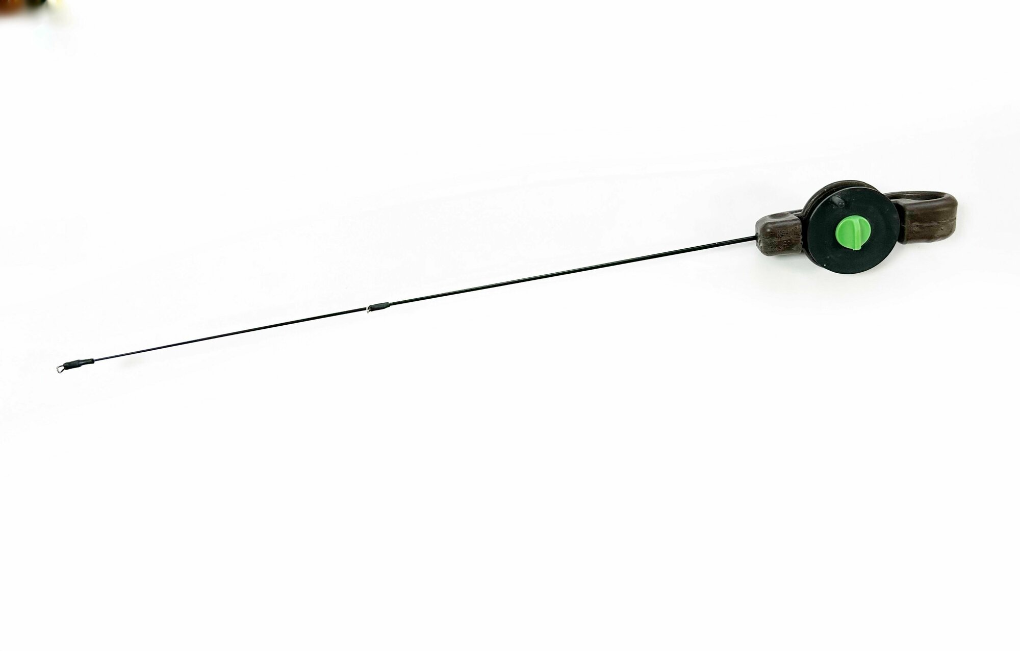 Удочка зимняя для ловли форели на резину и раттлины с катушкой длина 43 см тест до 15 гр, цвет Коричневый
