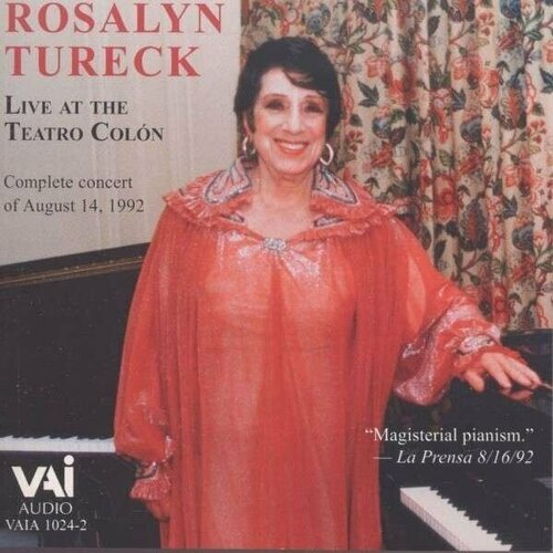 AUDIO CD BACH - Live 1992, Tureck, R.