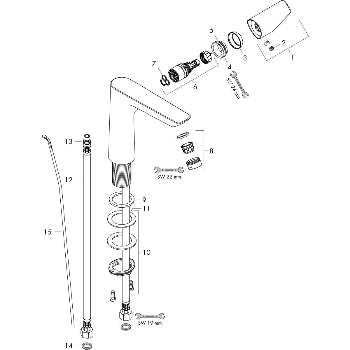 Смеситель Hansgrohe - фото №20