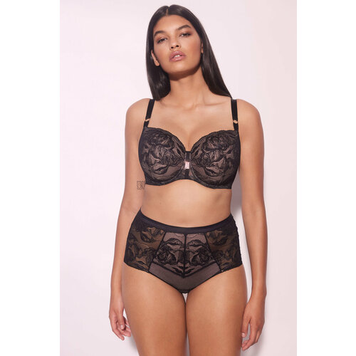 фото Трусы alles трусы-слип с высокой талией frozen black alles, размер 44, черный