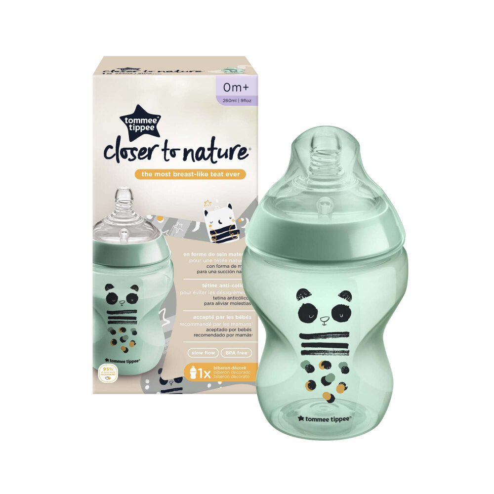 Бутылочка для кормления Tommee Tippee, Closer to nature, 260 мл, 0+, моно