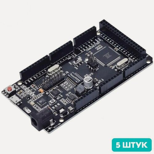 Изображение товара Контроллер Arduino Mega 2560 R3 на ATmega2560 + WiFi ESP8266 + USB кабель (5 штук)