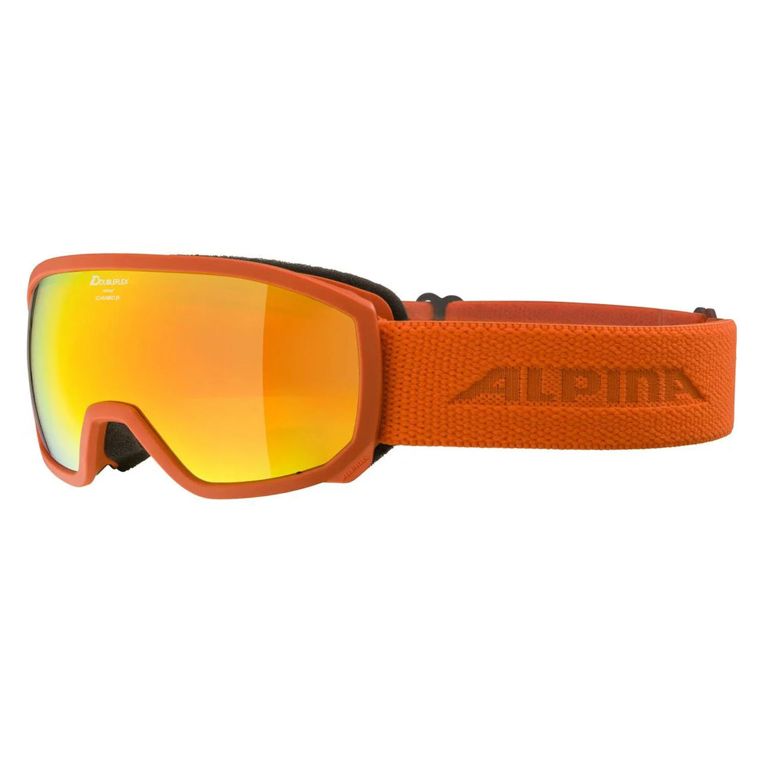 Очки горнолыжные ALPINA Scarabeo Jr. Q-Lite Pumpkin Matt/Q-Lite Red Sph. S2