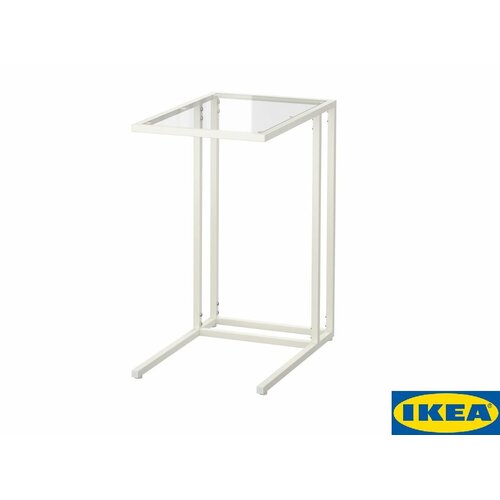 Подставка для ноутбука, белый/стекло 35х65 см. IKEA VITTSJO витшё