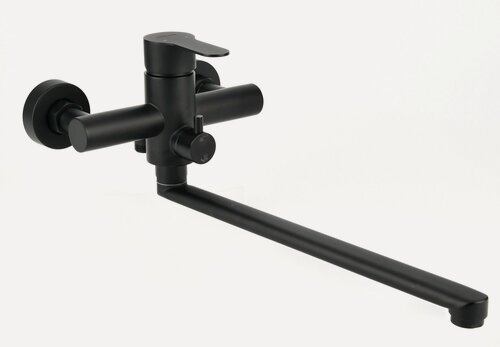 Изображение товара Смеситель для ванны с длинным изливом Osgard Hugg Black 12223