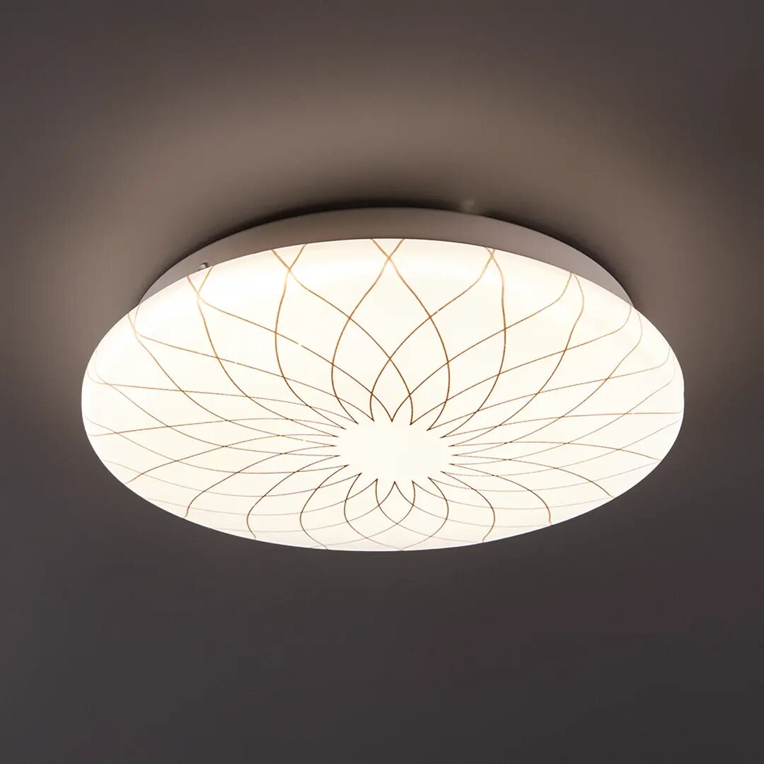 Светильник настенно-потолочный светодиодный Lumin Arte Fler C19LLS12W 6 м² нейтральный белый свет цвет белый