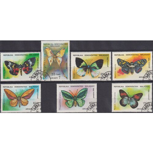 Почтовые марки Мадагаскар 1992г. Бабочки Бабочки U