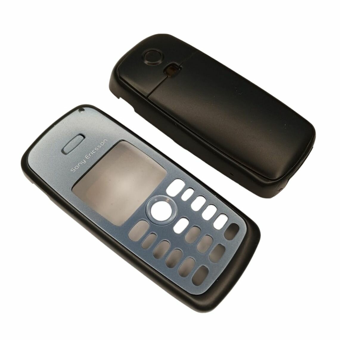 Корпус для Sony Ericsson T300 (Цвет: черный/голубой)