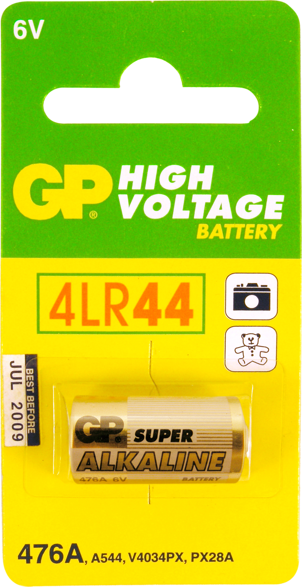 Элемент питания 476A GP 4LR44 цена за 1 батарейку