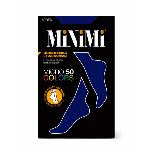 Носки MiNiMi, 50 den, размер 0 (UNI), синий носки minimi 50 den размер 0 uni синий