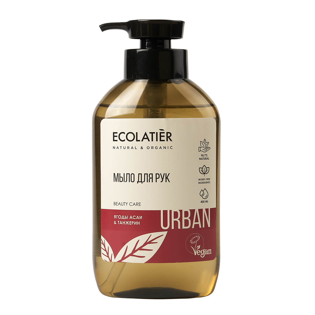 Ecolatier Urban Жидкое мыло для рук ягоды асаи & танжерин 400 мл 1 шт