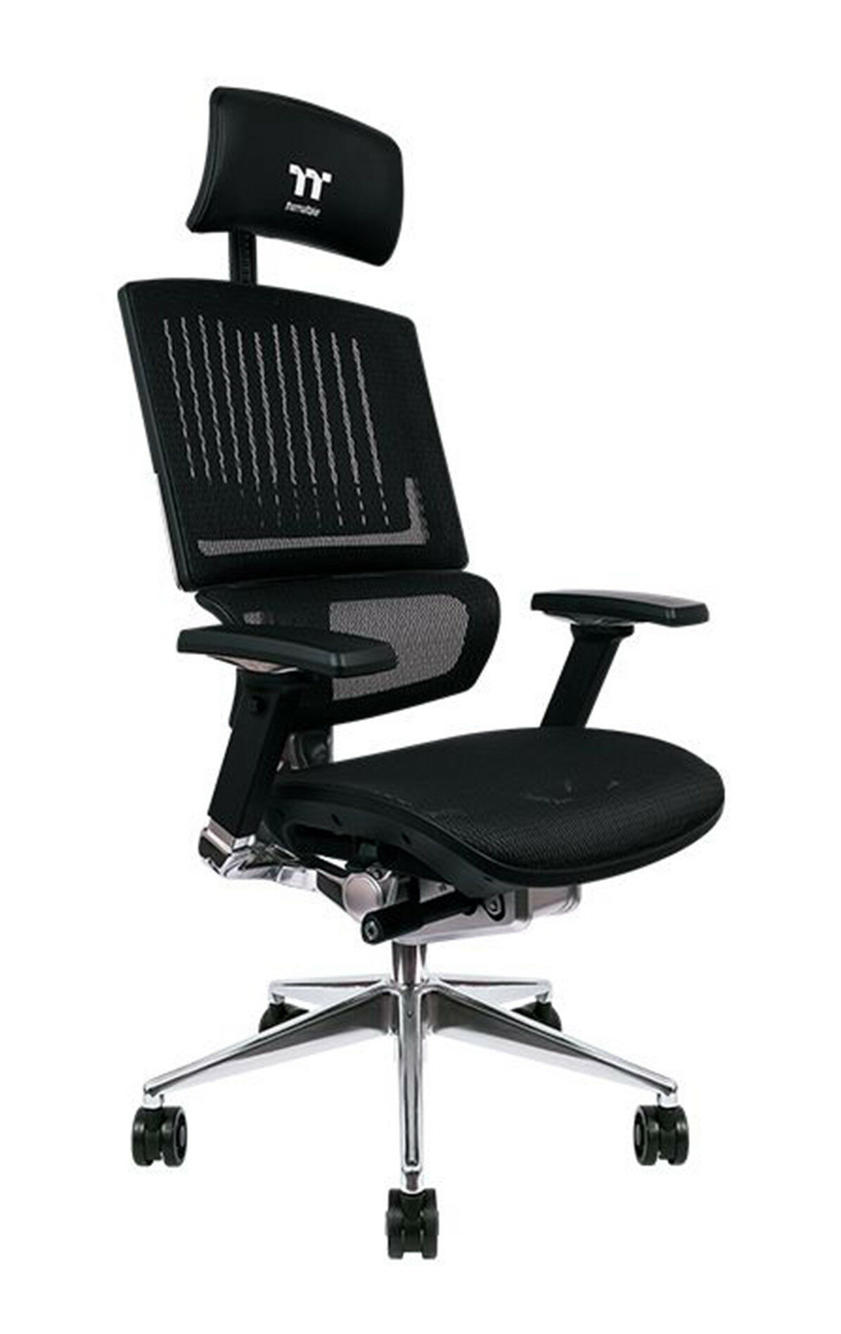 Кресло игровое THERMALTAKE CYBERCHAIR E500, на колесиках, сетка, черный [ggc-eg5-bblfdm-01] - фото №3