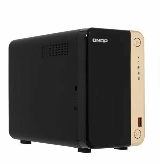 Сетевое хранилище NAS Qnap TS-264-8G черный - фото №11