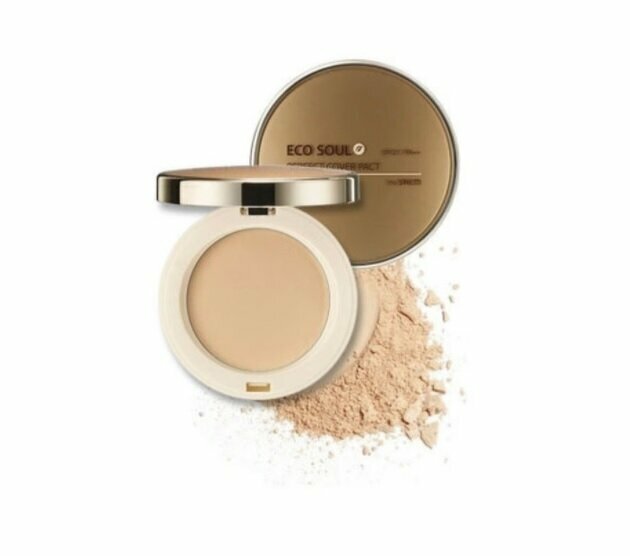 The Saem Пудра компактная №23 Eco Soul Perfect Cover Pact №23 Natural Beige, 11г