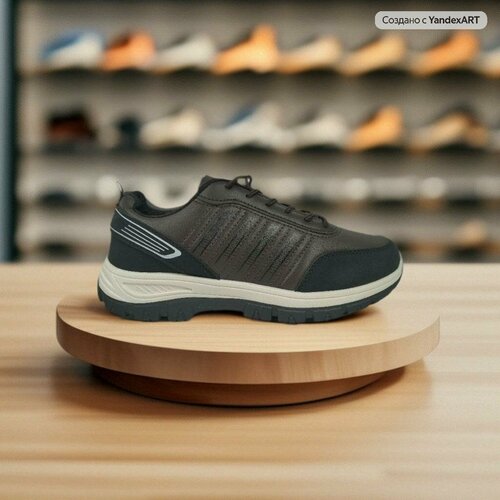 фото Кроссовки aoxidu, полнота 6, размер 40, черный, коричневый