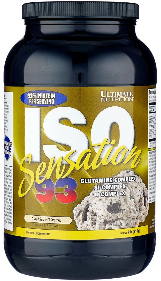 Ultimate ISO Sensation 2 lbs (Cookies N Cream), Изолят сывороточного протеина, 910 грамм