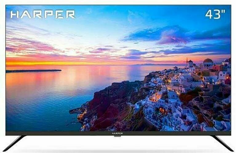 Телевизор LCD Harper 43F661TS (FullHD, безрамочный, Android Smart TV)