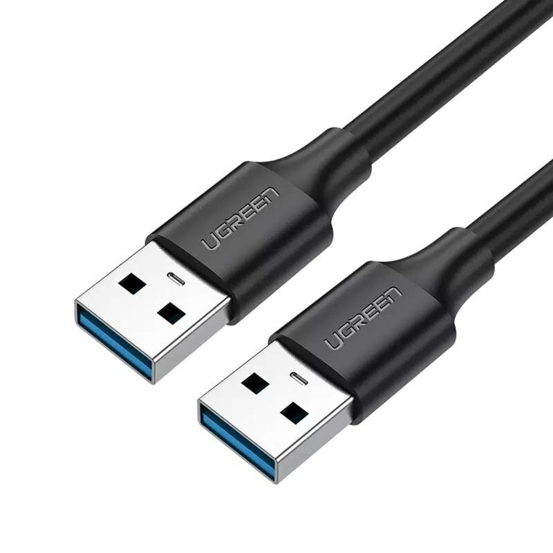 Кабель UGREEN US128 (10369) USB-A 3.0 Male to Male Cable. Длина: 0,5м. Цвет: черный