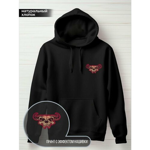 фото Худи hypnotica, размер 3xs, черный