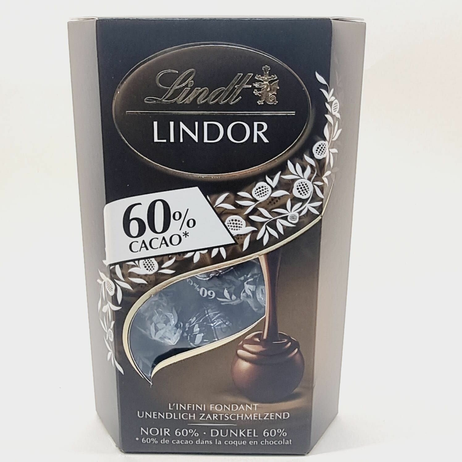 Конфеты шоколадные Lindt Lindor "60% Cacao" 200 г (из Финляндии)