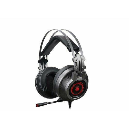 Наушники с микрофоном A4Tech Bloody J527 серый 2 м мониторные USB оголовье J527 441500₽