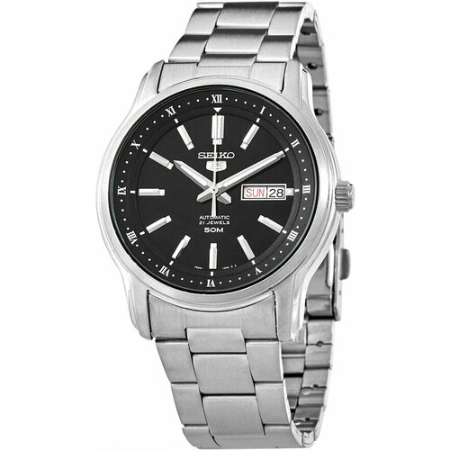 фото Наручные часы seiko snkp11k1, черный, серебряный