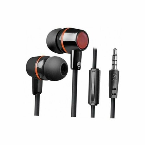 Наушники с микрофоном Defender Pulse 428 вкладыши вакуумные черные комплект из 5 шт 224100₽
