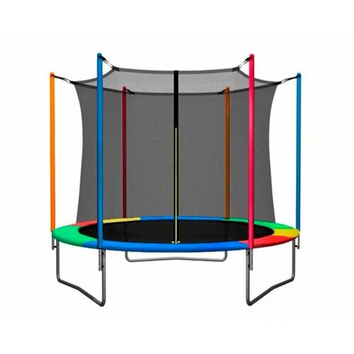 Батут с внутренней защитной сеткой DFC 10FT MutiColor