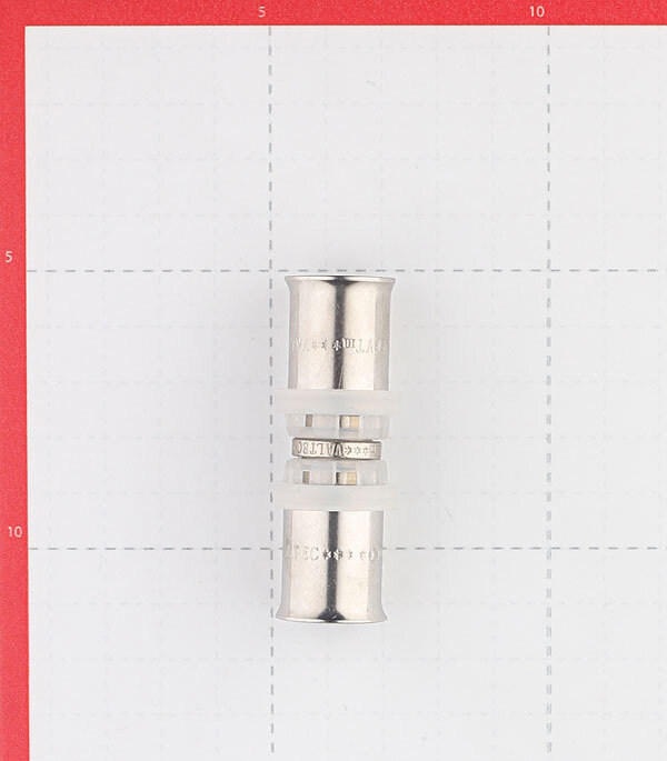 фото Соединитель прямой VALTEC (VTm.203. N.001616) 16(пресс) х 16(пресс)