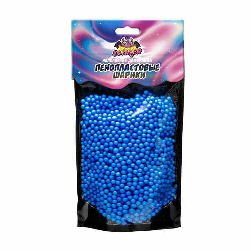 Наполнение для слайма Пенопластовые шарики 4 мм, голубой, 2 штуки наполнение для слайма пенопластовые шарики 4 мм фиолетовый slimer sss30 09