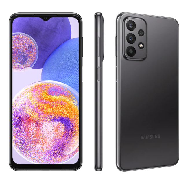 6.6" Смартфон Samsung Galaxy A23 128 ГБ черный - 8 х 2,1 ГГц, 4 Гб, 2SIM, PLS, 2408х1080, камера 50+5+2+2 Мп, 4G, GPS, 5000 мА*ч