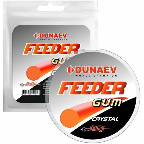 амортизатор для фидера dunaev feeder gum clear 5м 1 0мм Фидергам Dunaev Feeder Gum Clear 5 м. 0.7 мм.