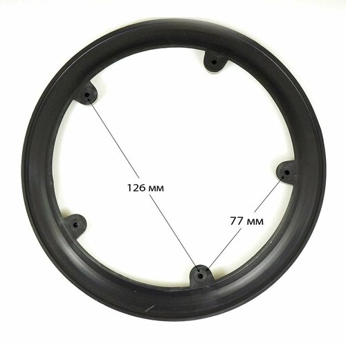 Защита звездочки шатуна велосипеда пластиковая 24/34/42 (5 отверстий) с крепежом